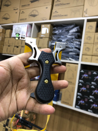 HoneyComb Stainless Steel Solid Resin Slingshot