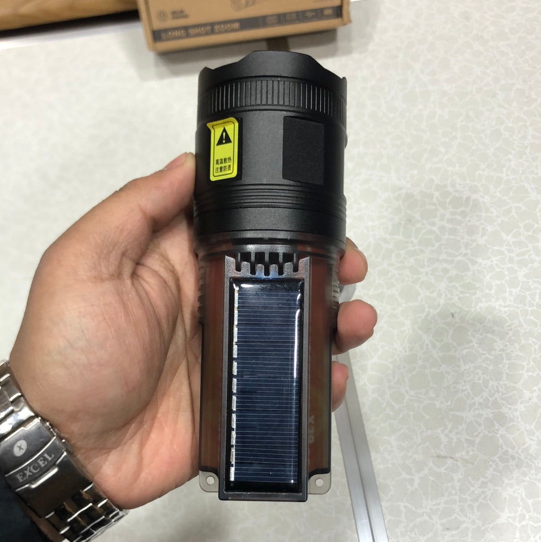 Solar Powered X39 High Power Long-range flash Light