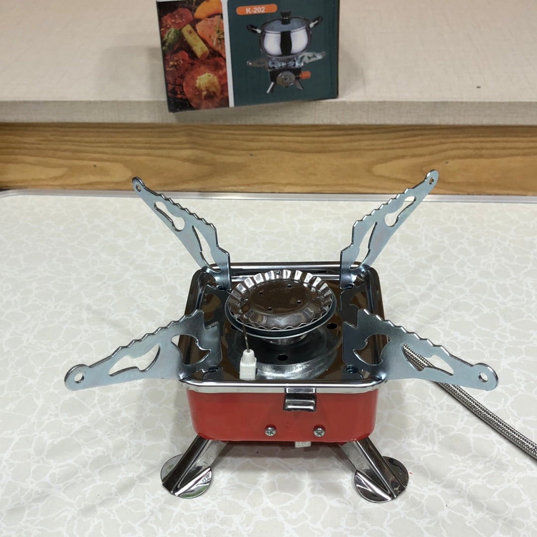 Portable Card Type Stove K-202 With Butane Can