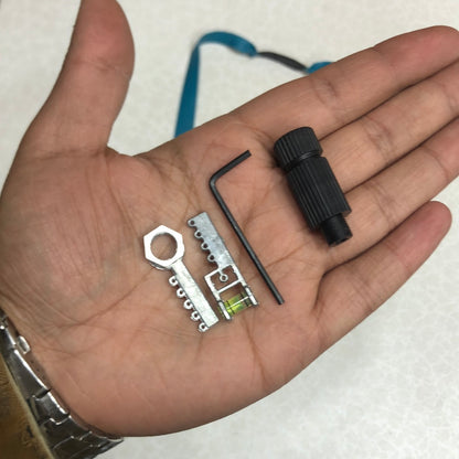 Alloy Hollow out Slingshot Wood Like Handle Dark Brown