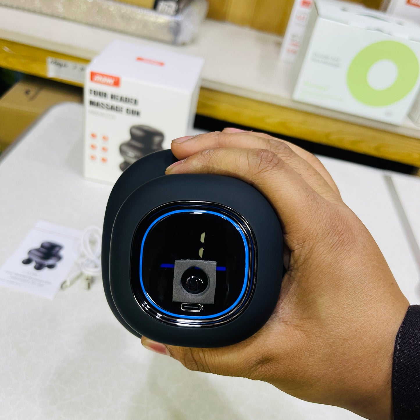 MDHL Four-Headed Deep Tissue Percussion Therapy Body Massager