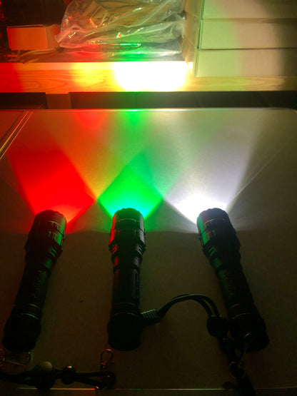 LED Tactical Hunting Flashlight USB Rechargeable For Rifle