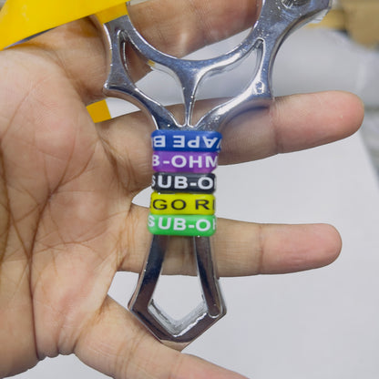 New Round Ring Rubber Design Alloy Slingshot