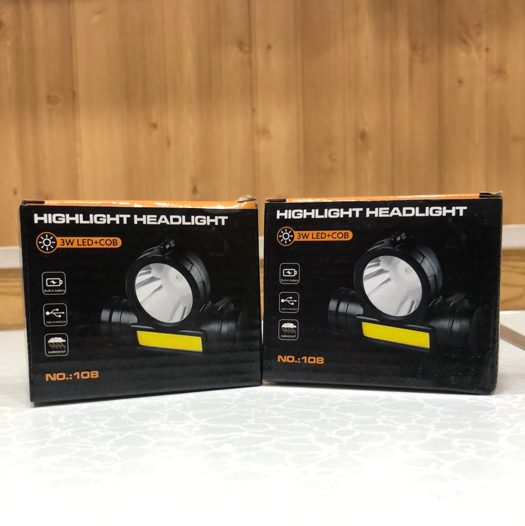 New High-lighted Head lights 3W LED+COB