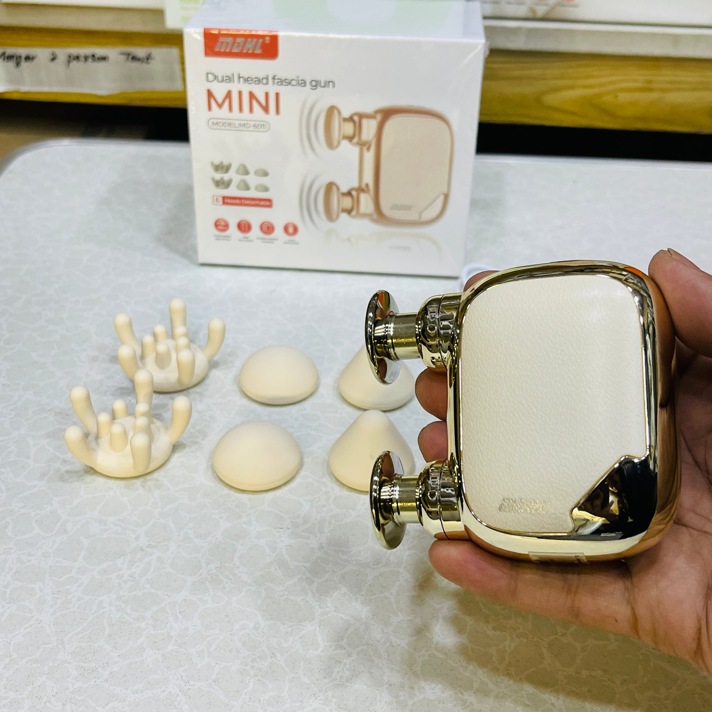 MDHL Dual Head Mini Facia Gun Massager