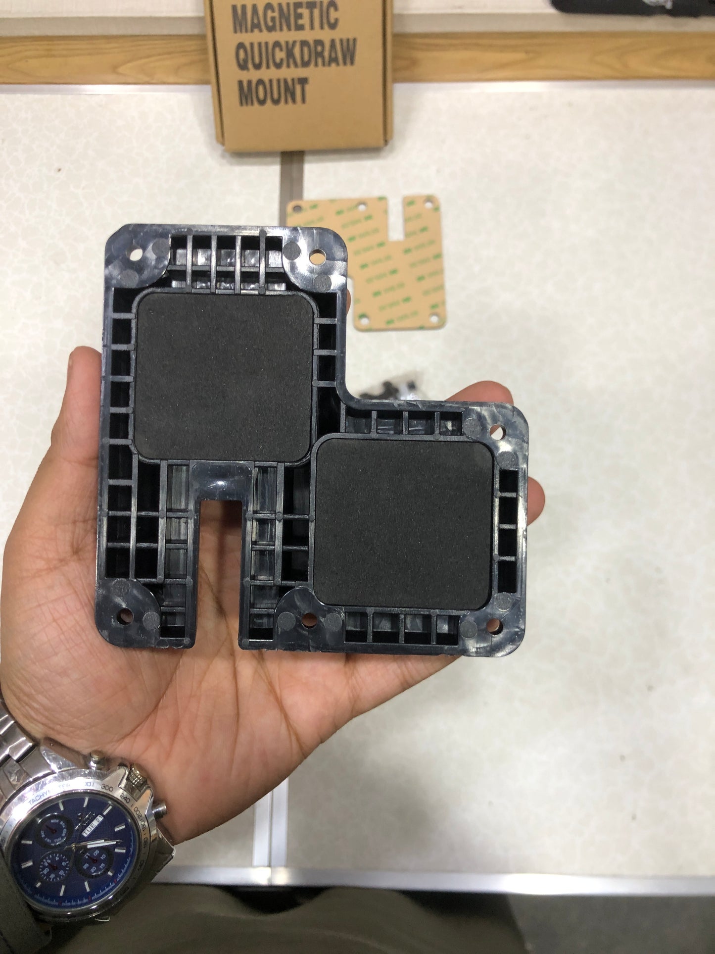 Tactical Magnetic Quickdraw Pistol Loader  Mount With Mag Space