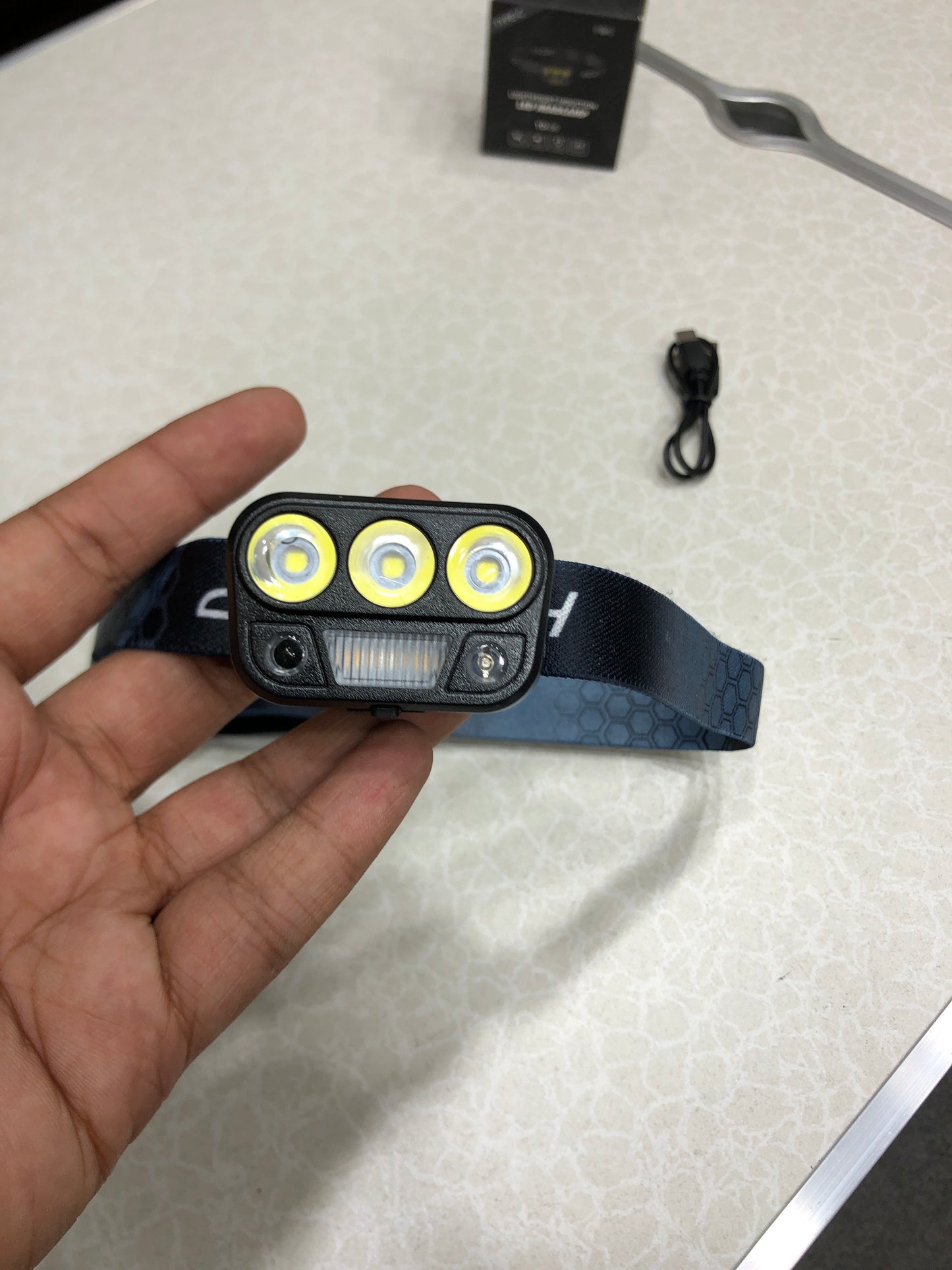 Mini Rechargeable LED Headlamp With XPG+COB Ultra-bright Light YD-06