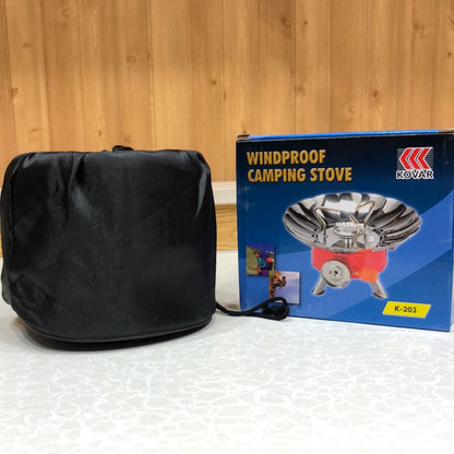 Windproof Portable Camping Stove With Butane Can