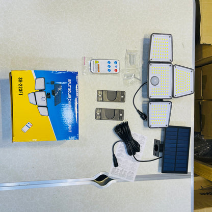 4-Head 223 LED Solar Motion Sensor Flood Lights Sh-223-FT