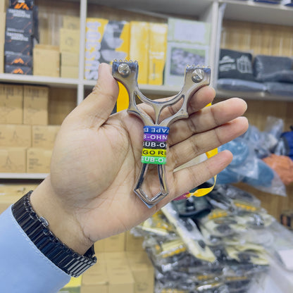 New Round Ring Rubber Design Alloy Slingshot