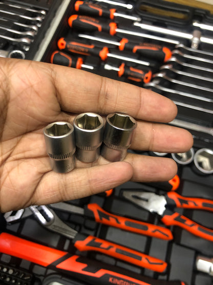 KINGSQUEEN 58pcs/76pcs/82pcs Chromium Stainless Steel Tools Sets