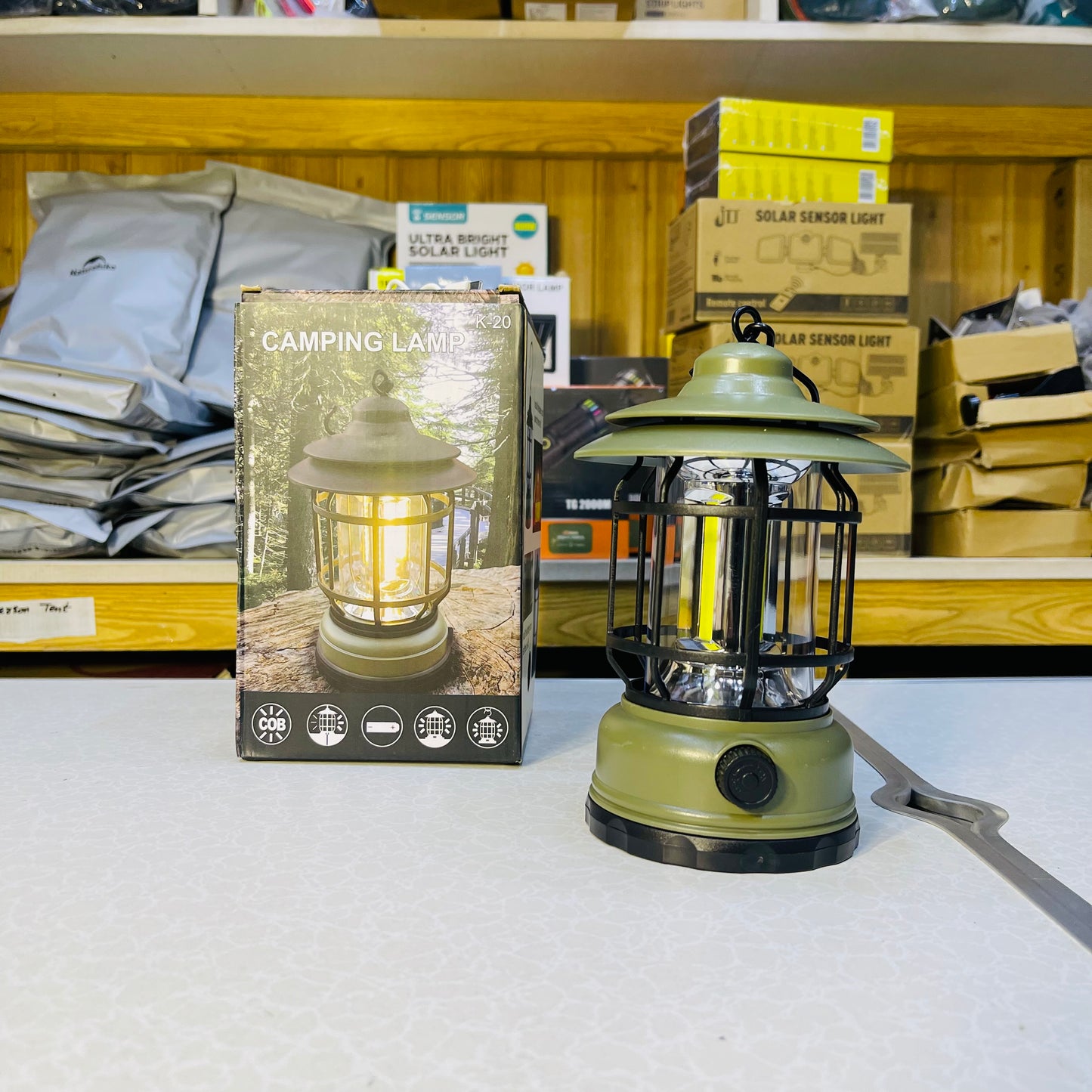 Vintage Pendant Rechargeable Camping Lantern K20