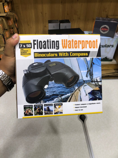 LANDVIEW 10X50 Marine Waterproof Binoculars with Compass