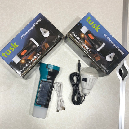 New Solar Powered Three-Light Portable Led flashlight