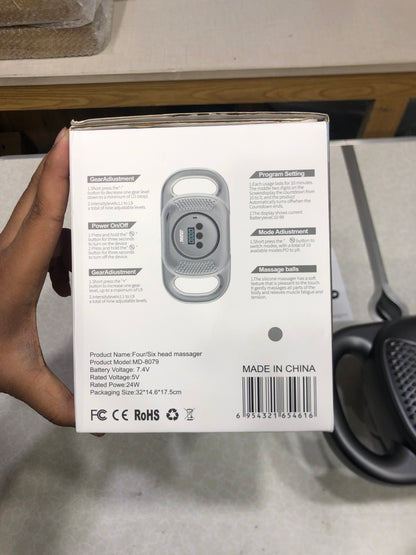 MDHL Multifunctional Six Head Fascial Gun & Muscle Relaxation Massager MD-8079