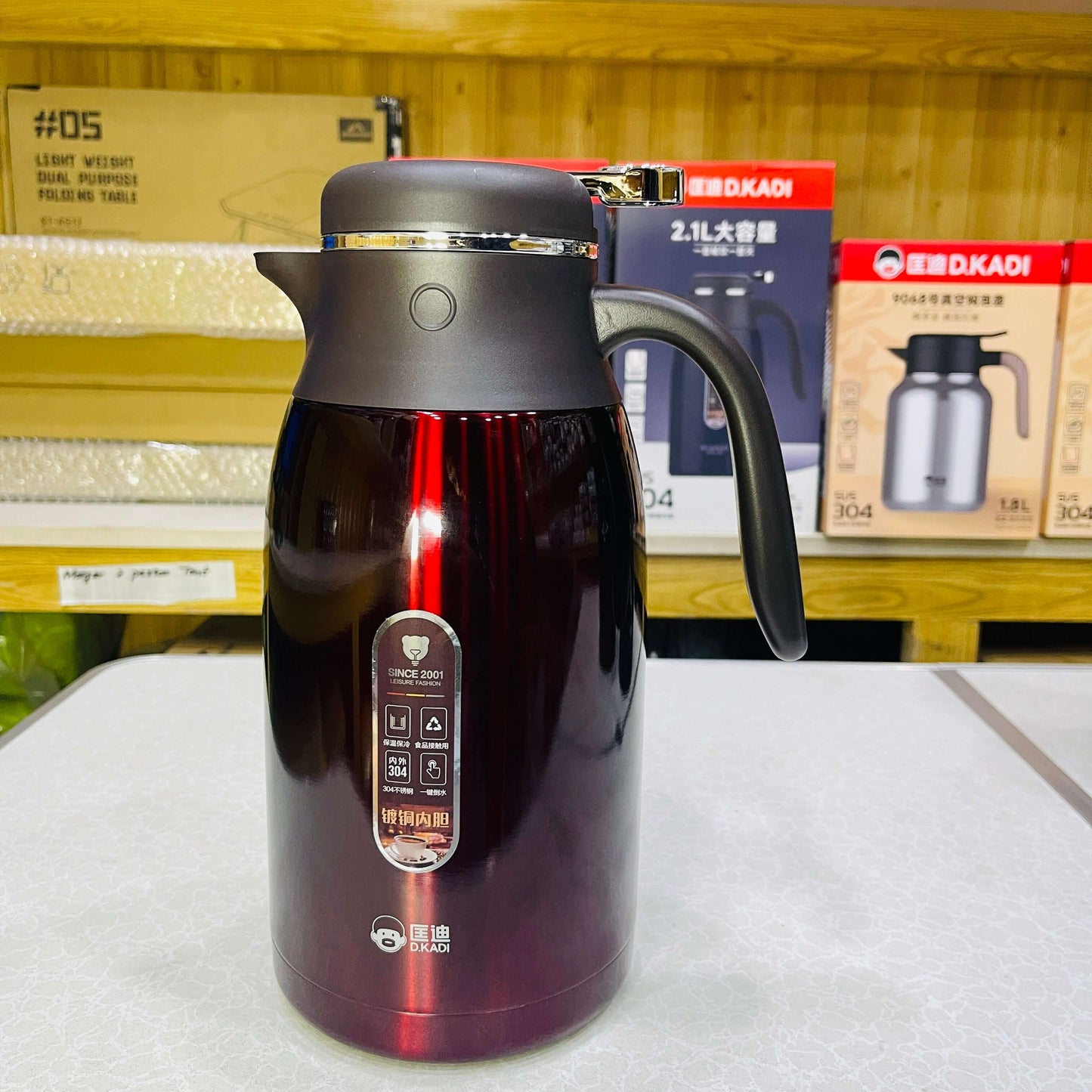 D.KADI 2.1L Vacuum Kettle For Home Use With 24hrs Hot & Cool