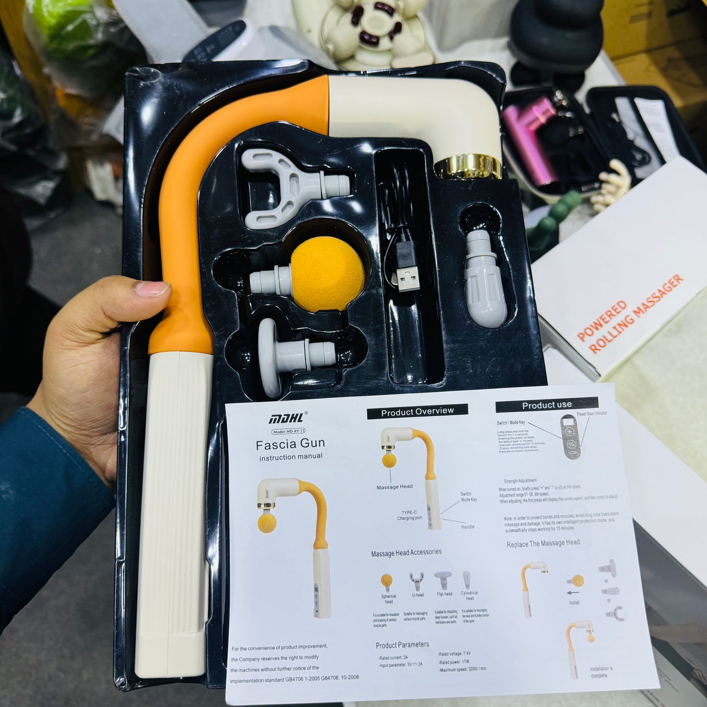 MDHL U-Shaped Back Massager Gun