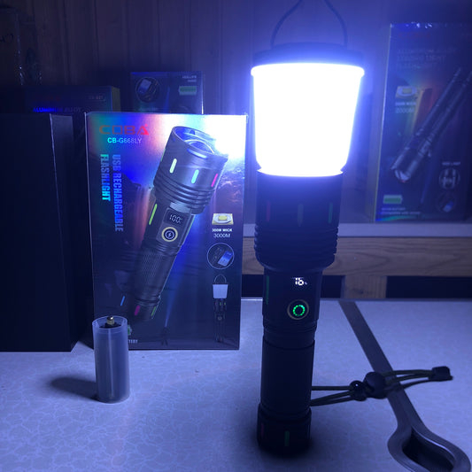 COBA 30w Super Bright  Long Range  Zoom Flashlight  G668 LY