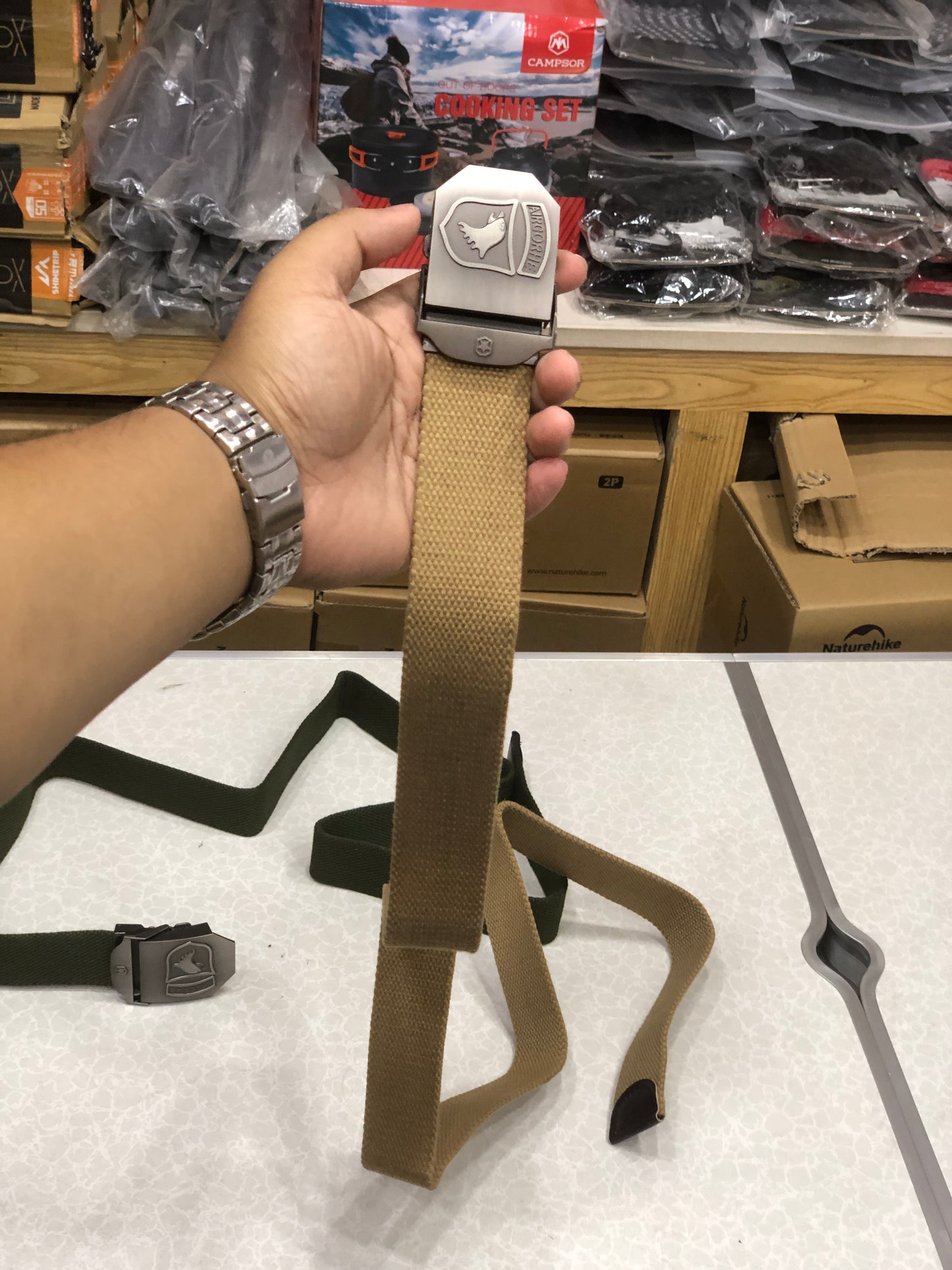 AIRGORHE Auto Buckle Tactical Series Nylon Belt