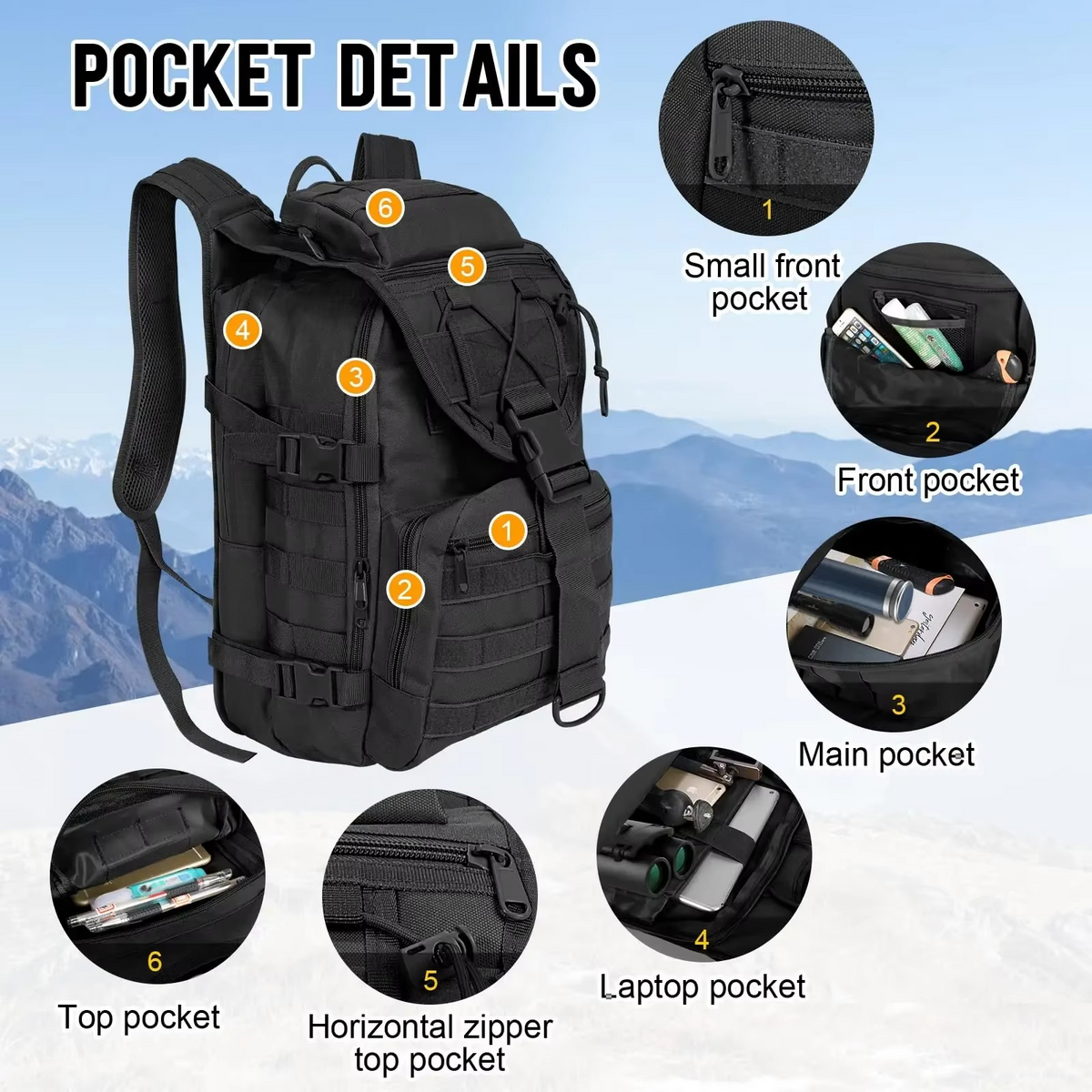 Outdoor  Tactical Backpack  35L