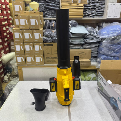 2 in 1 Cordless Air Blower & Vacuum Cleaner with 2 Batteries, High-Speed Motor & LED Light