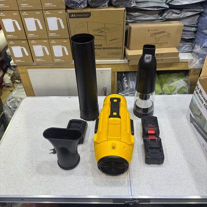 2 in 1 Cordless Air Blower & Vacuum Cleaner with 2 Batteries, High-Speed Motor & LED Light