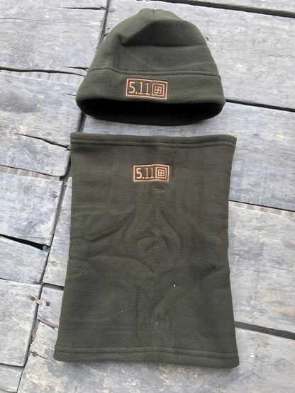 5.11 Thickened Fleece Winter Hat with Neck cover