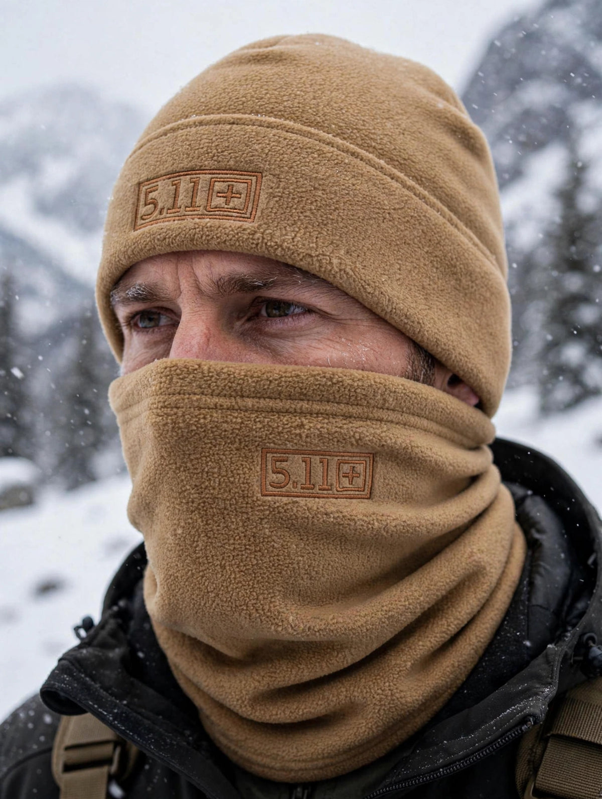 5.11 Thickened Fleece Winter Hat with Neck cover