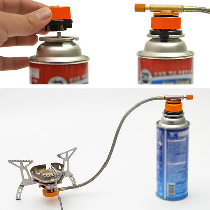 Card Type Gas Bottle Head Adapter (Nozzle Type to Screw Type)