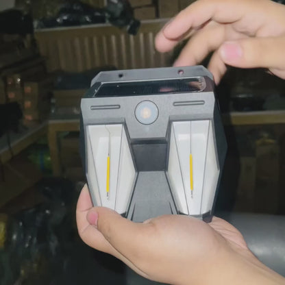 Solar Interaction Double Bulb Wall Lamp – Intelligent Outdoor Decor Lighting SH-688