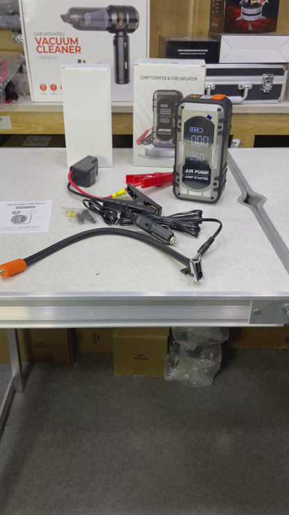 Smart Electric Jump Starter + Air Pump & Power Bank