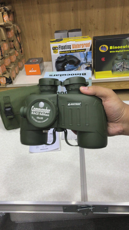 BOSTRON 10x50 Binocular With Compass Commander Race Edition