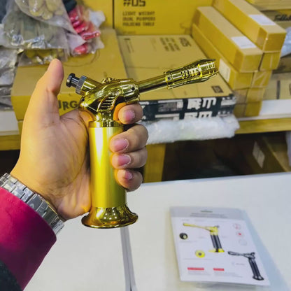 New Ignition Refillable Jet Flame Cigar Lighter AT-703