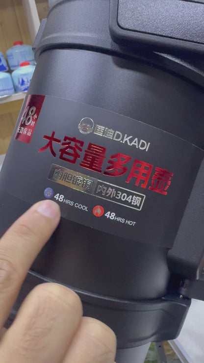 5L D.kadi Outdoor Traveling Bottle With Thermal Insulation 48hr Hot & Cool Pot