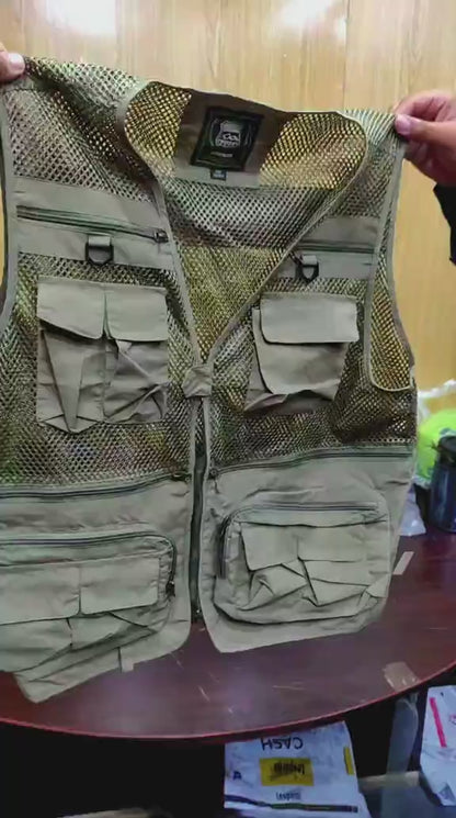 Tactical Men's Military Mesh Multi Pocket Summer Vest