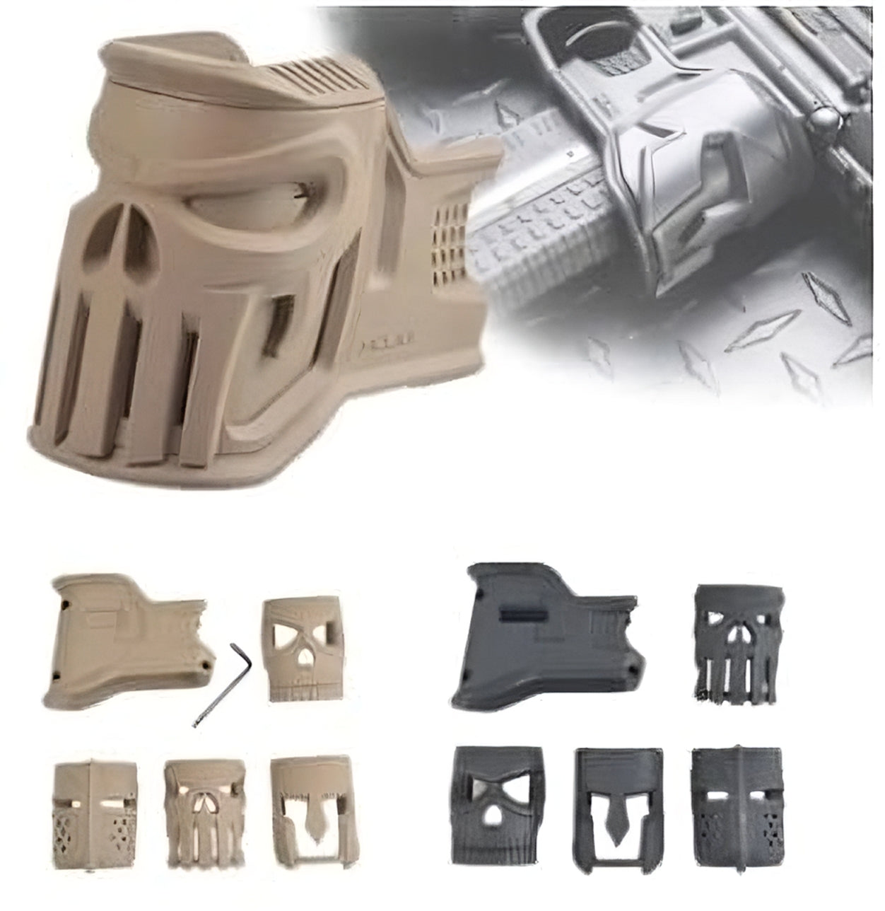MOJO SET 5cs Decorated Front Handle HexGrip For Rilfes