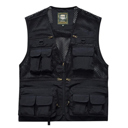 Tactical Men's Military Mesh Multi Pocket Summer Vest