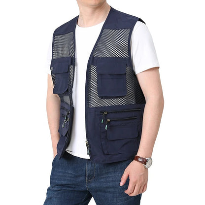 Tactical Men's Military Mesh Multi Pocket Summer Vest